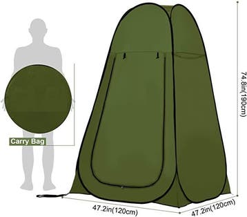 Pop-up 1-Persoons Tent - Groen - 176 x 92 x 92cm, Caravans en Kamperen, Verzenden, Nieuw