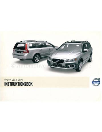 2008 VOLVO V70 | XC70 INSTRUCTIEBOEKJE ZWEEDS, Auto diversen, Handleidingen en Instructieboekjes