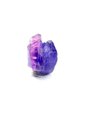 Tanzaniet Exemplaar - Hoogte: 16.5 mm - Breedte: 9.8 mm-, Verzamelen, Mineralen en Fossielen