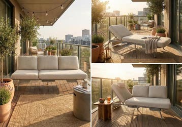 Tailor Palma ligbed én 3 zitsbank beige/sand |, Ophalen of Verzenden, Nieuw