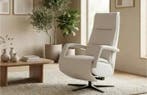 Witte relaxfauteuils, Ophalen of Verzenden, Nieuw, Leer