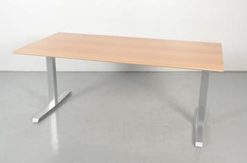 Solidesk bureau, eiken blad, 180 x 90 cm, vaste hoogte, Ophalen of Verzenden, Nieuw