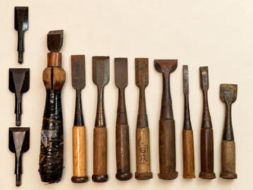 Werkgereedschap - Japanse vintage Nomi houtbewerkingsbeitels
