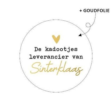 10 x Wensetiket rond 40mm - De kadootjes leverancier van..., Ophalen of Verzenden, Nieuw