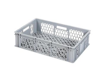 Stapelkrat - 600x400xH154mm - grijs (gebruikt), Diversen, Ophalen of Verzenden, Nieuw