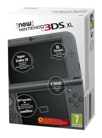 Nintendo New 3DS XL Console - Zwart / Metallic Black (in doo, Spelcomputers en Games, Spelcomputers | Nintendo 2DS en 3DS, Verzenden
