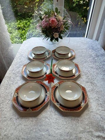 Ancienne Fabrique Royale Limoges - Set soepkommen (6) -