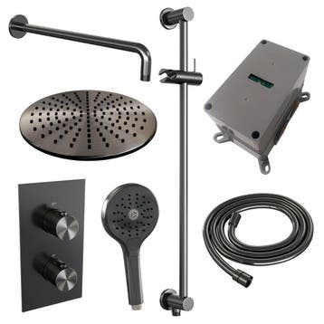 Brauer Gunmetal Edition Thermostatische Regendoucheset, Ophalen of Verzenden, Nieuw