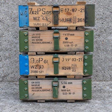 Mesko - Krat (4) - wz.43 - Hout, Legering - Militaire houten
