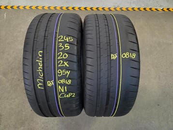 245/35/20 95Y N1 MICHELIN ZOMERBANDEN 5,7MM PROFIEL 2X, Ophalen, Band(en), Personenwagen, 20 inch