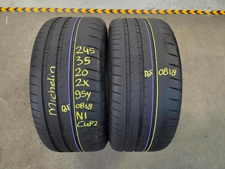 245/35/20 95Y N1 MICHELIN ZOMERBANDEN 5,7MM PROFIEL 2X, Auto-onderdelen, Banden en Velgen, 20 inch, Erkend duurzaam, Zomerbanden
