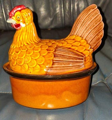 Secla - Rare et superbe Terrine Poule - Ovenschaal -