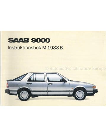 1988 SAAB 9000 INSTRUCTIEBOEKJE ZWEEDS, Auto diversen, Handleidingen en Instructieboekjes