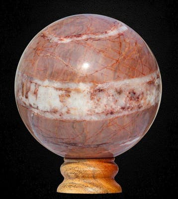 Groot Museum 3,8 kg Roze opaal-jaspis edelsteenbal - India -