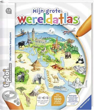 tiptoi Mijn grote wereldatlas - Interactief boek met meer da, Verzenden, Nieuw