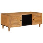 vidaXL Salontafel Licht Bruin 100 x 54 x 40 cm Bewerkt hout, Verzenden, Nieuw, 50 tot 100 cm, Minder dan 50 cm