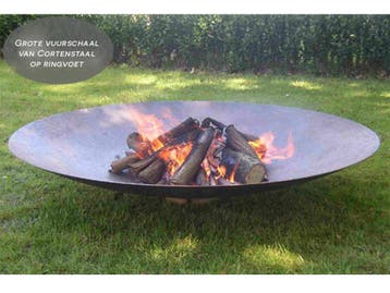 Tuin Vuurschalen Grote Vuurschaal Cortenstaal buiten 80cm ~, Verzenden, Nieuw