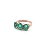 Zonder minimumprijs - Ring - 9 kt. Roségoud, Zilver Spinel -, Sieraden, Tassen en Uiterlijk, Ringen, Nieuw