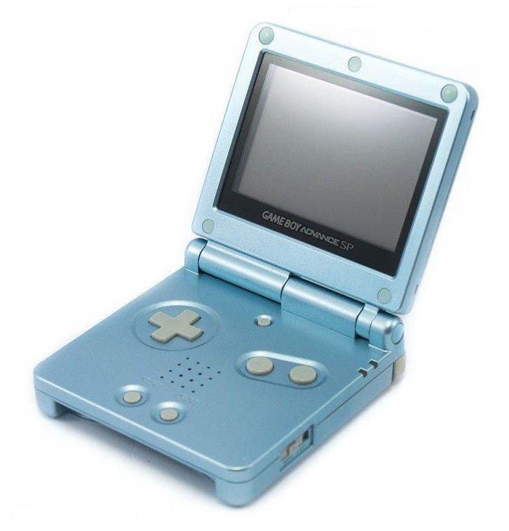 Gameboy Advance SP Arctic Blue budget, Spelcomputers en Games, Spelcomputers | Nintendo Game Boy, Verzenden