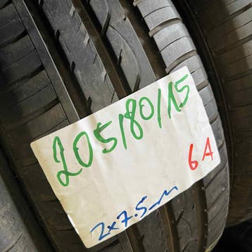 2 x Fulda EcoControl HP 205-60-15 Zomerbanden 7,5mm, Gebruikt, 15 inch, Band(en), Personenwagen