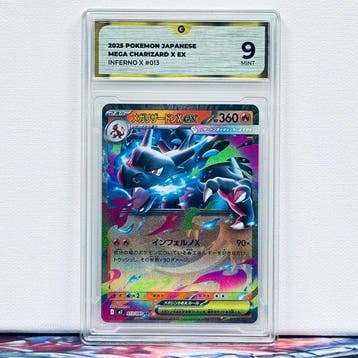 Pokémon Graded card - CHARIZARD 013 - Pokémon - GG 9, Nieuw