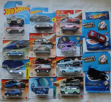 Hot Wheels, Matchbox 1:64 - Modelauto (15) - Coleção de, Nieuw