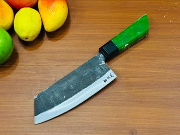 Keukenmes - Cleaver - Handgemaakt D2-staal Japans-stijl Max, Antiek en Kunst