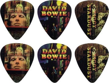 David Bowie 6-pack Medium plectrum officiële merchandise, Verzamelen, Muziek, Artiesten en Beroemdheden, Ophalen of Verzenden