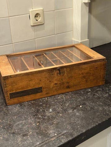 Kist - Hout - Antieke Autolampenkist