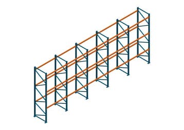 Voordeelrij Nedcon Palletstelling 4000x9725x1100mm hxbxd