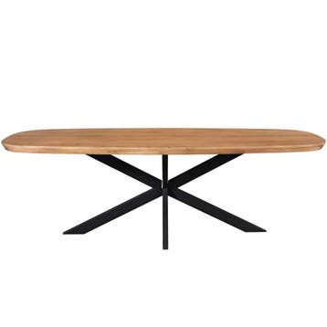 Eettafel Madison Natural | 280 cm | Deens ovaal | Starfurn, Ophalen of Verzenden, Nieuw