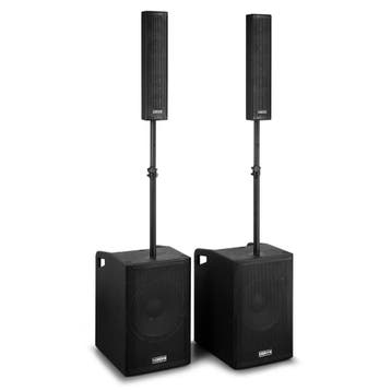 VONYX VX1080BT 1250W 2.2 Actieve Speakerset met Dubbele 15, Ophalen of Verzenden, Nieuw