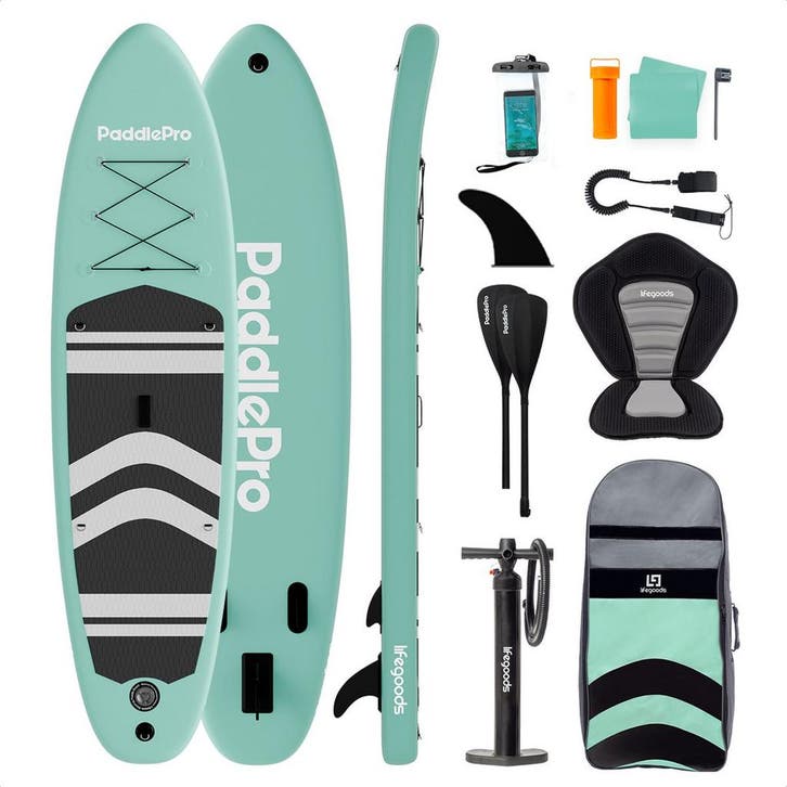 2dekans | LifeGoods PaddlePro SUP Board - met Zitje -, Watersport en Boten, Suppen, Zo goed als nieuw, Ophalen of Verzenden