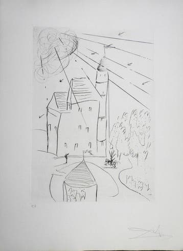 Salvador Dali (1904-1989) - Chateau De Vascoeil