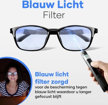 Blauw Licht Bril - Sterkte +2 - Blue light Glasses -, Ophalen of Verzenden, Nieuw in verpakking