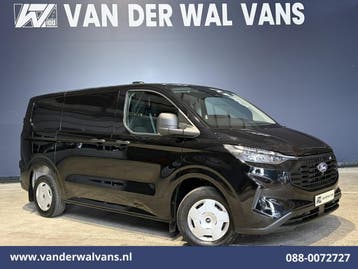 Ford Transit Custom | 2.0 TDCI 136pk L1H1 Euro6 Airco |, Gebruikt, Euro 6, Zwart, Dealer onderhouden