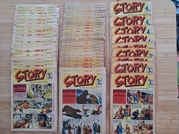 Story - Het grote avonturen-weekblad 1946 - 54 weekbladen, Boeken, Stripboeken, Nieuw