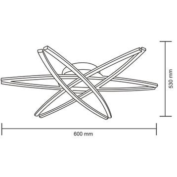 LED Plafondlamp - Plafondverlichting - Akalon - 35W -, Ophalen of Verzenden, Nieuw, Metaal