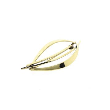 Vintage gouden abstracte broche, Ophalen of Verzenden, Gebruikt, Goud, Goud