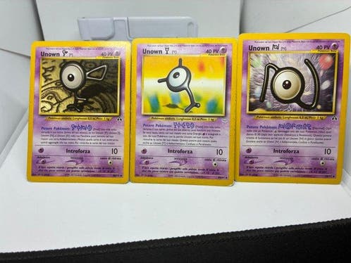 Pokmon - 12 Card - Unown First edition - Various sets   Verzamelkaartspellen | Pokmon  Marktplaats