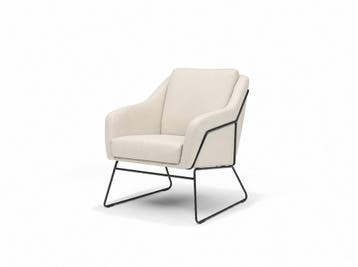 Fauteuil Grace - eetkamerstoelen - Creme, Nieuw, Stof