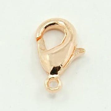 2 x  Light Rose Gold Lobster sluiting 12mm, Ophalen of Verzenden, Nieuw, Overige typen
