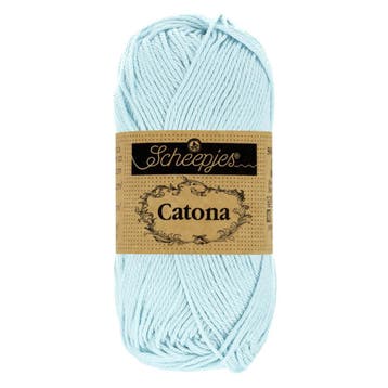 Scheepjes Catona - 10g - 509 Baby Blue, Hobby en Vrije tijd, Breien en Haken, Ophalen of Verzenden, Nieuw, Breien of Haken, Wol of Garen