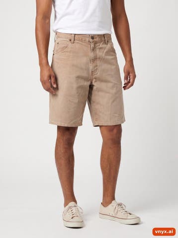 Dickies Korte broeken Heren maat W34 Beige Vintage, Ophalen of Verzenden, Nieuw