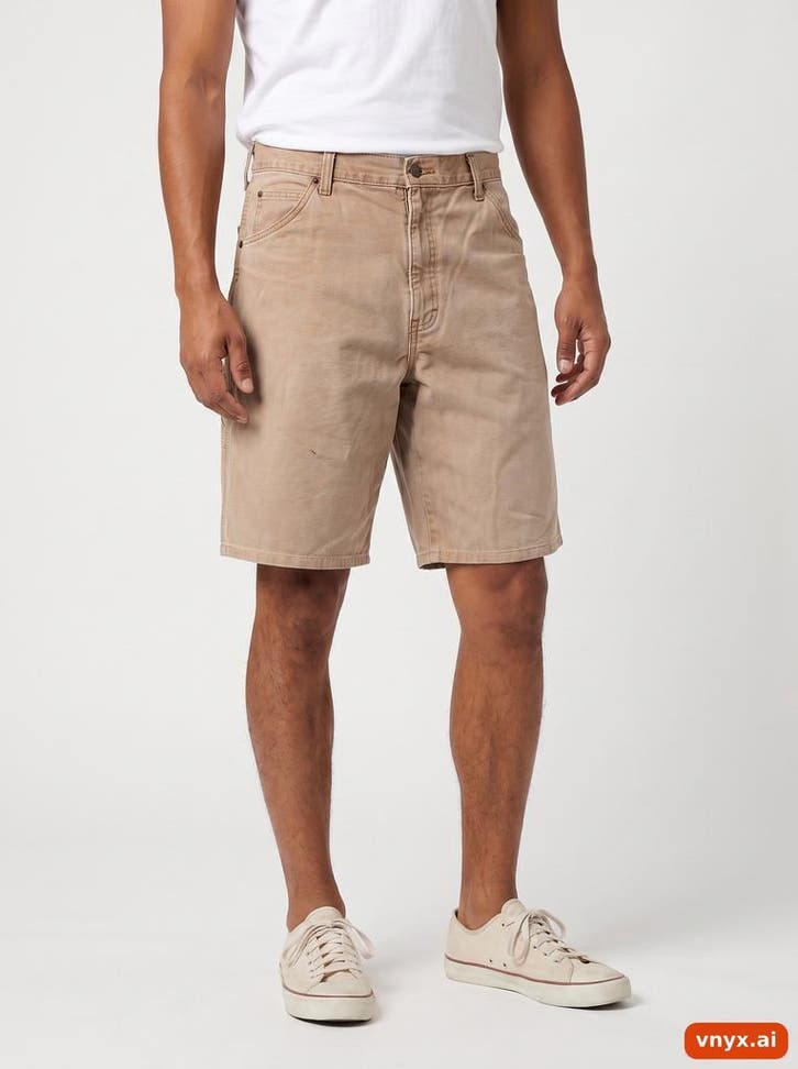 Dickies Korte broeken Heren maat W34 Beige Vintage, Kleding | Heren, Broeken en Pantalons, Ophalen of Verzenden