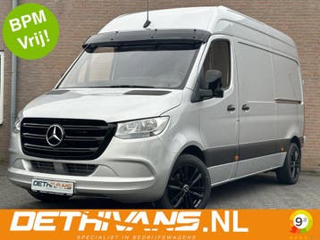 Zakelijke Lease |  Mercedes-Benz Sprinter 314CDI 143PK L2H2, Automaat, Stof, Gebruikt, Zwart