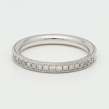 Ring - 14 karaat Witgoud Diamant (Natuurlijk), Sieraden, Tassen en Uiterlijk, Nieuw