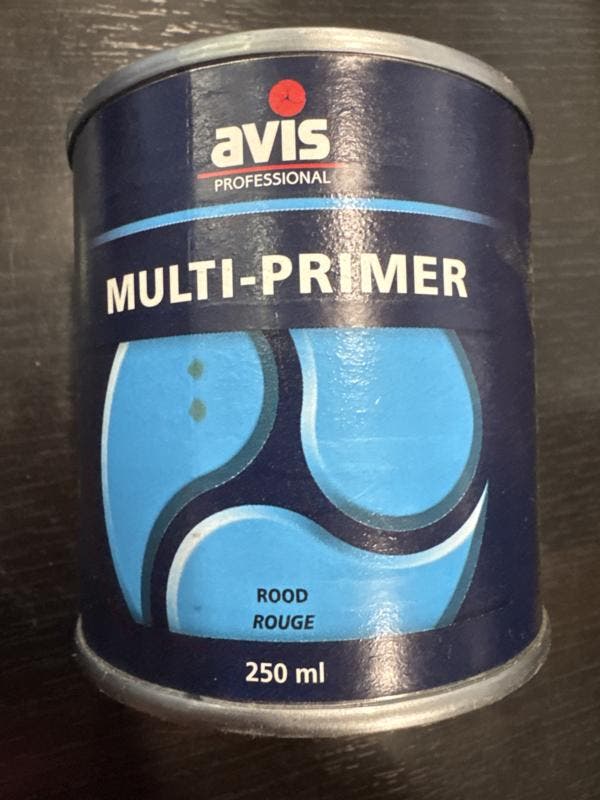 Avis multi primer - rood - 0,25 liter, Doe-het-zelf en Verbouw, Verf, Beits en Lak, Verf, Rood, Nieuw, Minder dan 5 liter, Ophalen of Verzenden