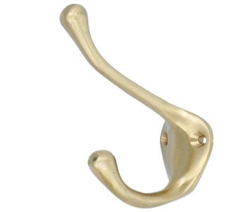 Hoed en jashaak 85 mm messing mat goud, Huis en Inrichting, Woonaccessoires | Kapstokken, Verzenden, Nieuw