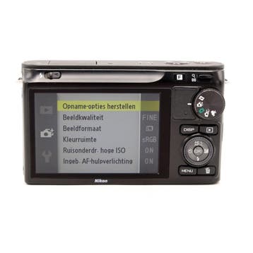Nikon 1 J2 Camera Body Zwart (Occasion) - 5660 Opnamen, Ophalen of Verzenden, Zo goed als nieuw, Nikon, Minder dan 4 keer
